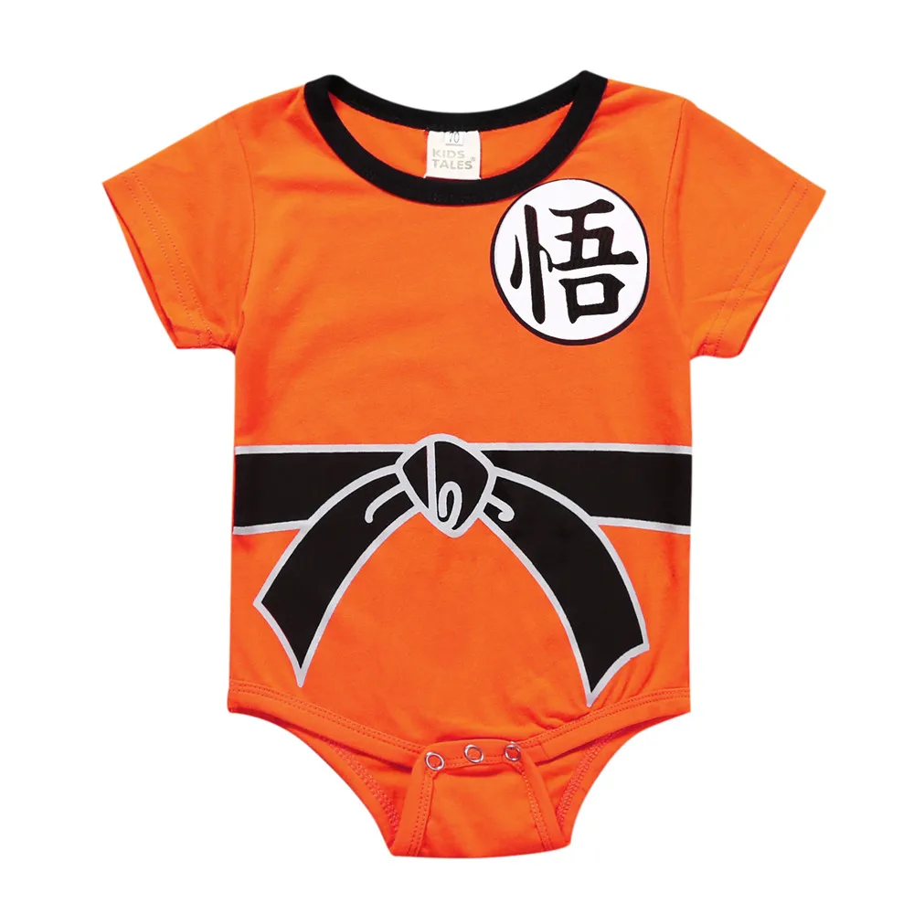 Dragon Ball Детский комбинезон для новорожденных Одежда для мальчиков Защита от солнца Гоку для малышей Детский комбинезон костюмы на Хэллоуин Одежда для маленьких мальчиков и девочек