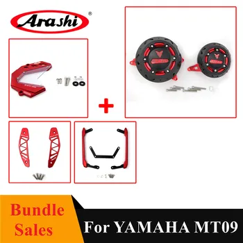 

Arashi For YAMAHA MT09 2013-2017 Engine Cover Protector + Front Chain Guard + Air Intake Inlet + Rail Tail Seat Handle MT 09