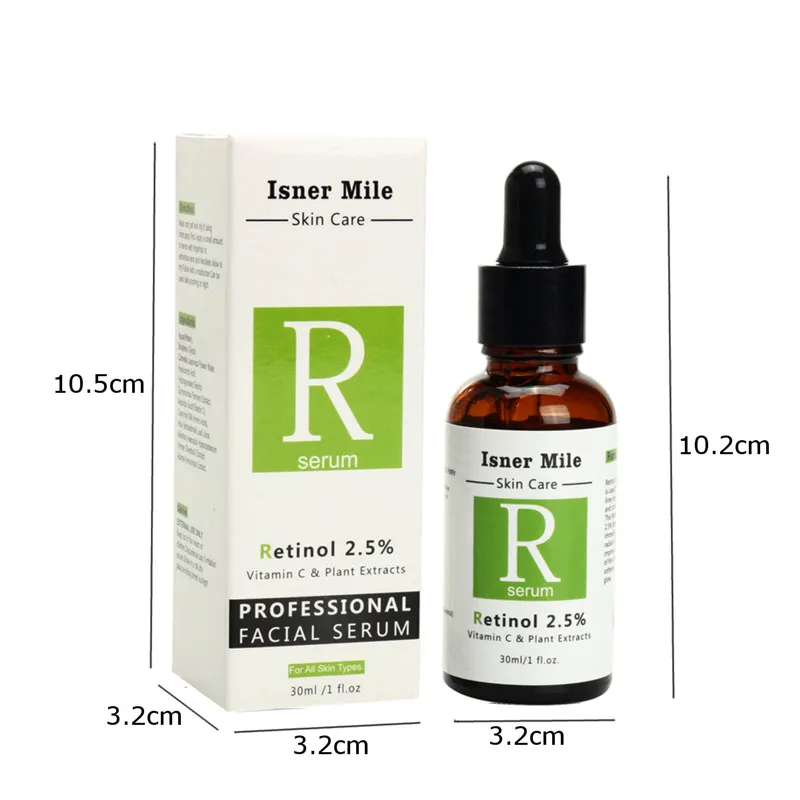 spesifikasi Retinol 2.5% 30 ml Vitamin C Serum Firming Perbaikan Kulit Anti kerut Anti Jerawat Anti Penuaan Serum Perawatan kulit Wajah Wajah Serum
