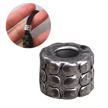 Горячая 1 шт из нержавеющей стали парашют нож для шнура инструмент ремешок баррель шарик DIY Подвеска Пряжка для Паракорда# H917