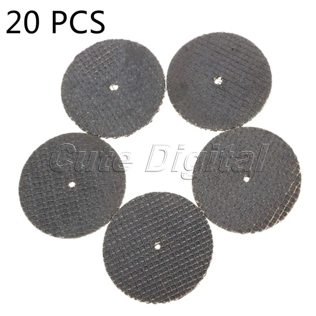 38mm Fibre Resin Cut Off Wheel Disc Dual Cutting Wheel Sanding Discs for Dremel Rotary Tools Abrasive Tools for Cutting 20PCS