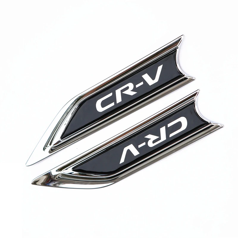 

Chrome Quality ABS Stainless Steel Titanium Blade Fender Emblem Label Sticker Refitting Car Styling Logo for Honda CR-V Accord