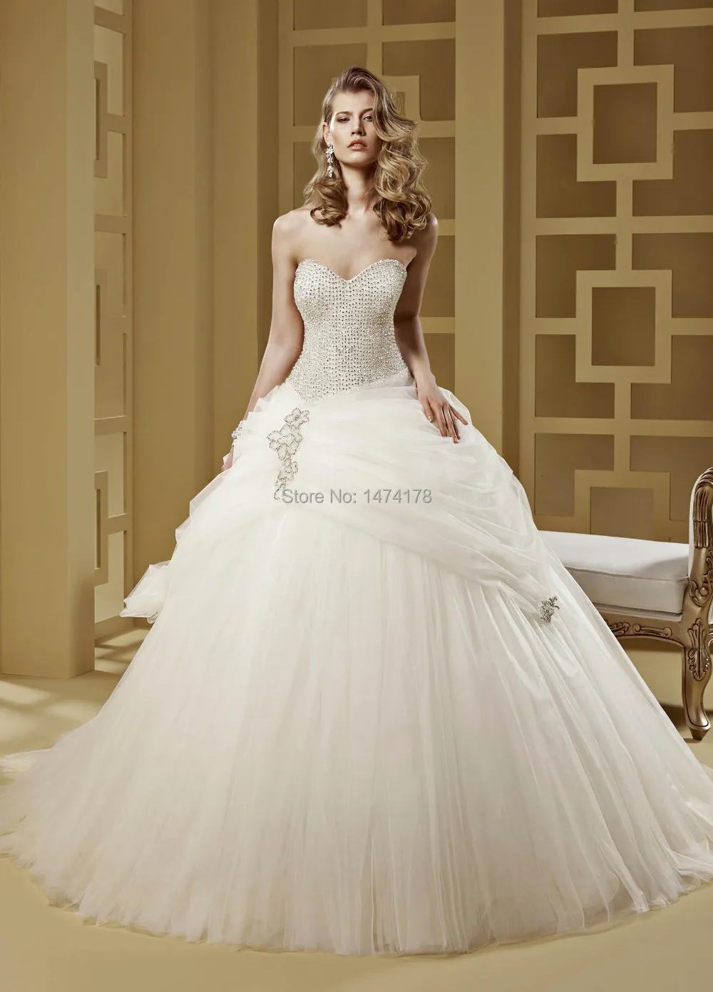 2017 Luxury Full Crystals Beaded Corset Body Tulle Skirt Ball Gown 2017 Luxury Full Crystals Beaded Corset Body Tulle Skirt Ball Gown Wedding Dress Dm 019 Western Fluffy In Dresses From