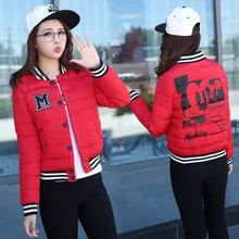 Womens Winter Jackets And Coats 2016 New Parkas Female Women Winter Coat Thickening Cotton Baseball Jacket