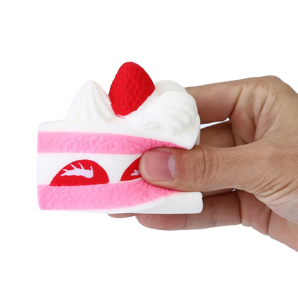 

KIDS favorite Decompression Strawberry Cake Scented Squishies Slow Rising Kids Toy Stress Relief Toys Charm 6.10