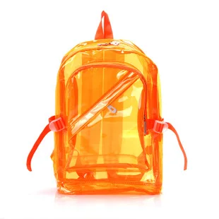 clear plastic bookbag