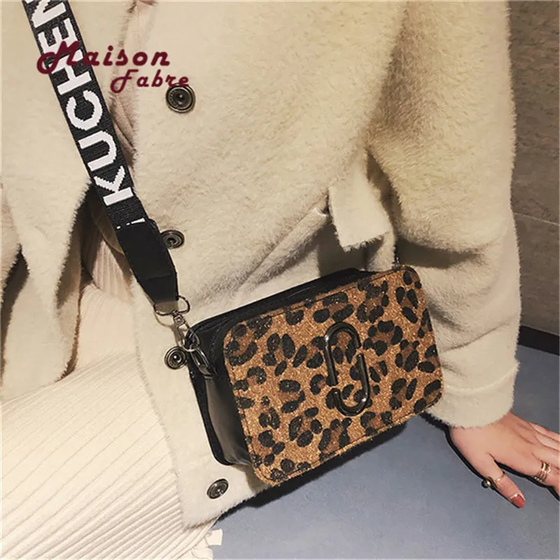 

HB@Maison Fabre Bags For Women 2018 Luxury Handbags Women Bags Designer Leopard Black Female PU Leather Crossbody Shoulder Bags