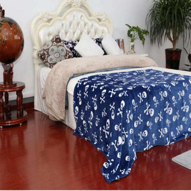 

Skull Head Blanket Cock Coral Fleece Comfortable Throws Soft Blanket for Sofa Swim Bath Towel Unique Gift Baby Blanket