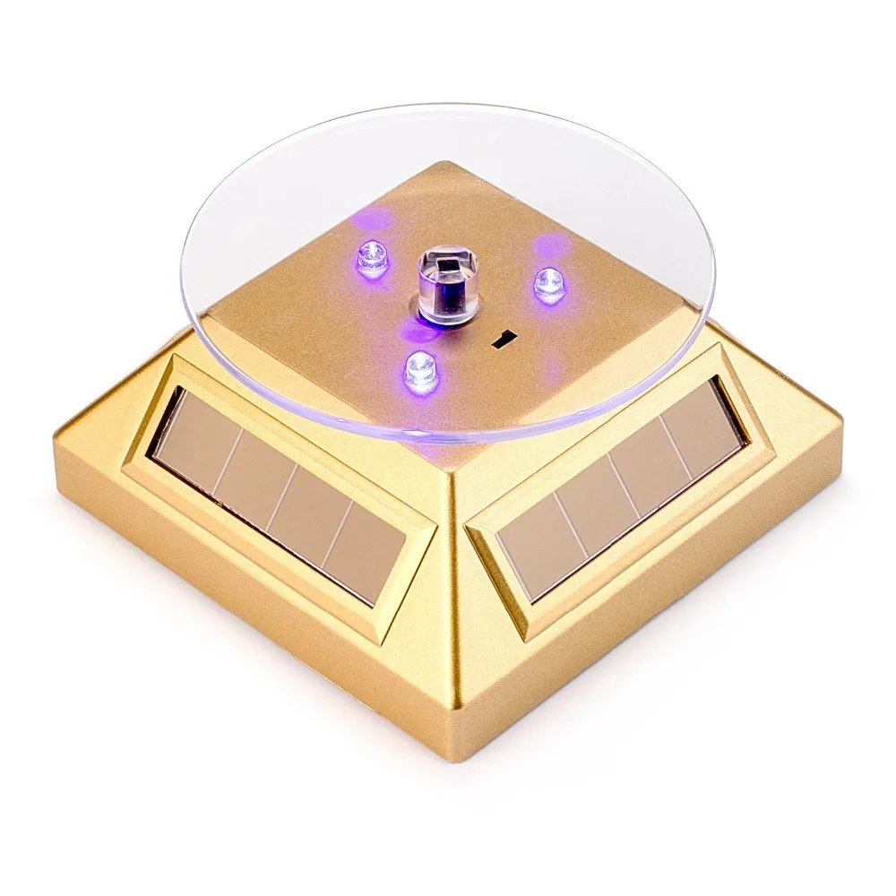Solar Battery Powered Rotating Jewelry Display Stand  (2)