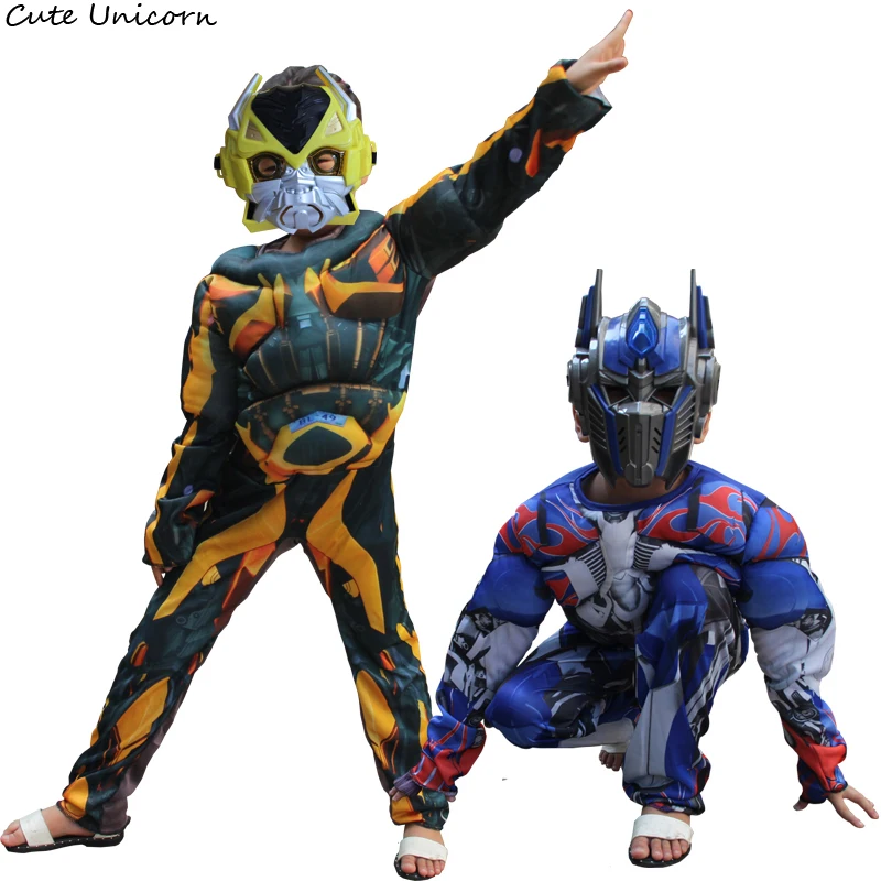 

2018 Movie Superhero Full Body Muscle Jumpsuits Mask Children Boys girls kids sets funny Cosplay Costumes Halloween Clothing