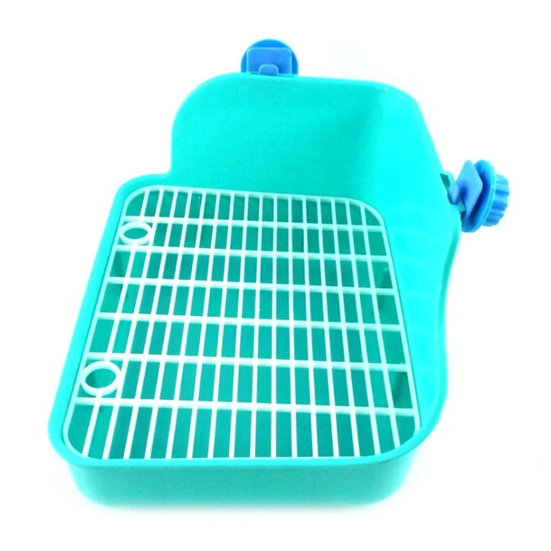 

Pet Litter Training Tray Pet Cat Rabbit Pee Toilet Plastic Small Animal Toilets Hamster Guinea Pig Litter Tray Corner 24*18*11cm