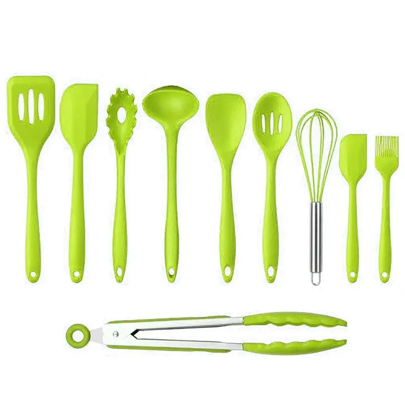 10 Pcs Kitchenware Silicone Heat Resistant Kitchen Cooking Utensils Non-Stick Baking Tool Cooking Tool Sets 10 Pcs Kitchenware Silicone Heat Resistant Kitchen Cooking Utensils Non-Stick Baking Tool Cooking Tool Sets