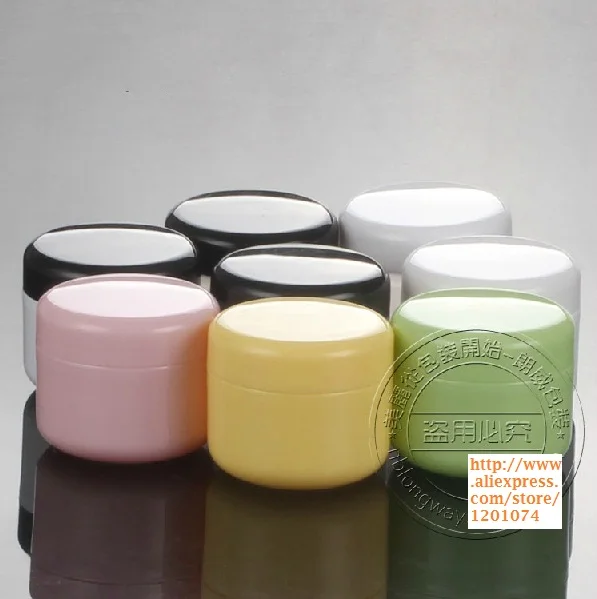 

Wholesale,50G Cream Jars,Empty Cosmetic Container,Small Plastic Box,MINI Canister,Sample Makeup Sub-bottling,Free shipping