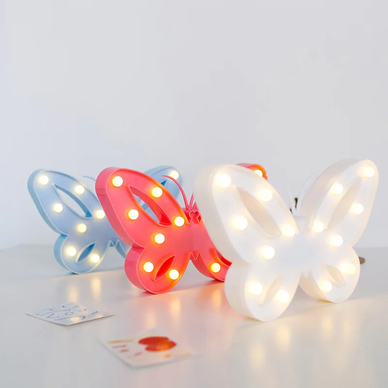Belle-Papillon-LED-Night-Light-En-Plastique-Chapiteau-Lettre-Lumi-re-Lampe-Belle-Maison-D-coratif (4)