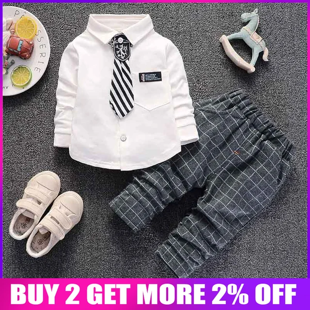 Newborn baby boys spring autumn clothing set toddler fashion shirt