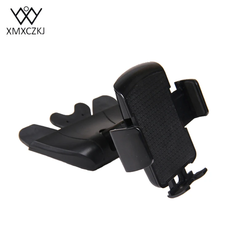  XMXCZKJ Universal 360 Degrees Car Cd Slot Holder ABS Mount Phone Holder Stand For Mobile Phone Ipho
