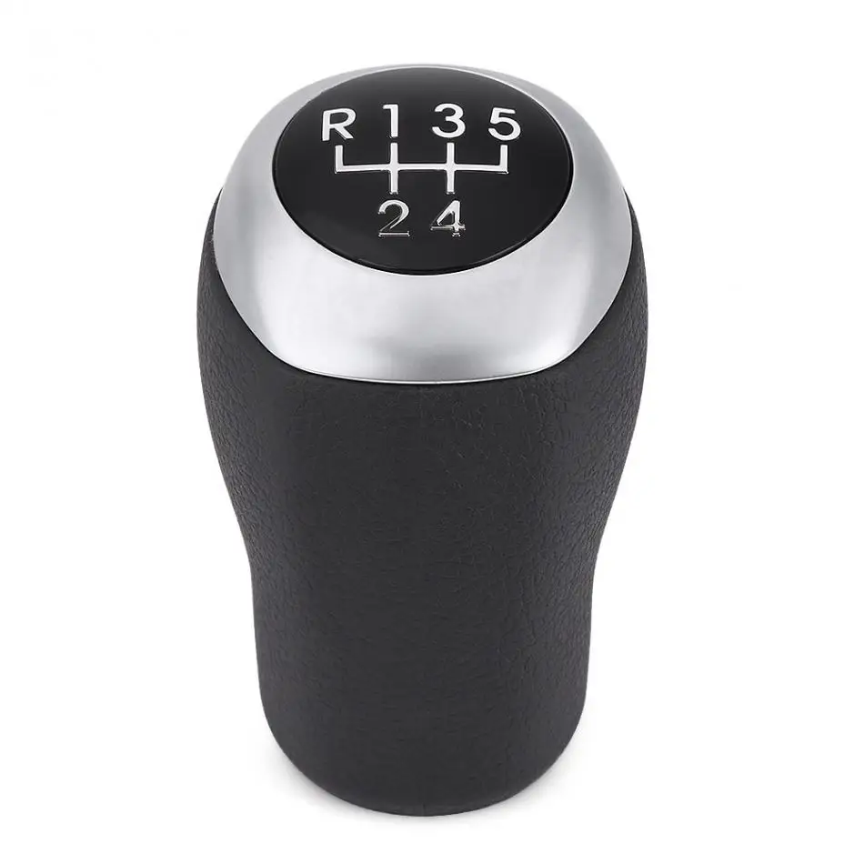 Qiilu 5 Speed Car Gear Stick Shift Knob Head