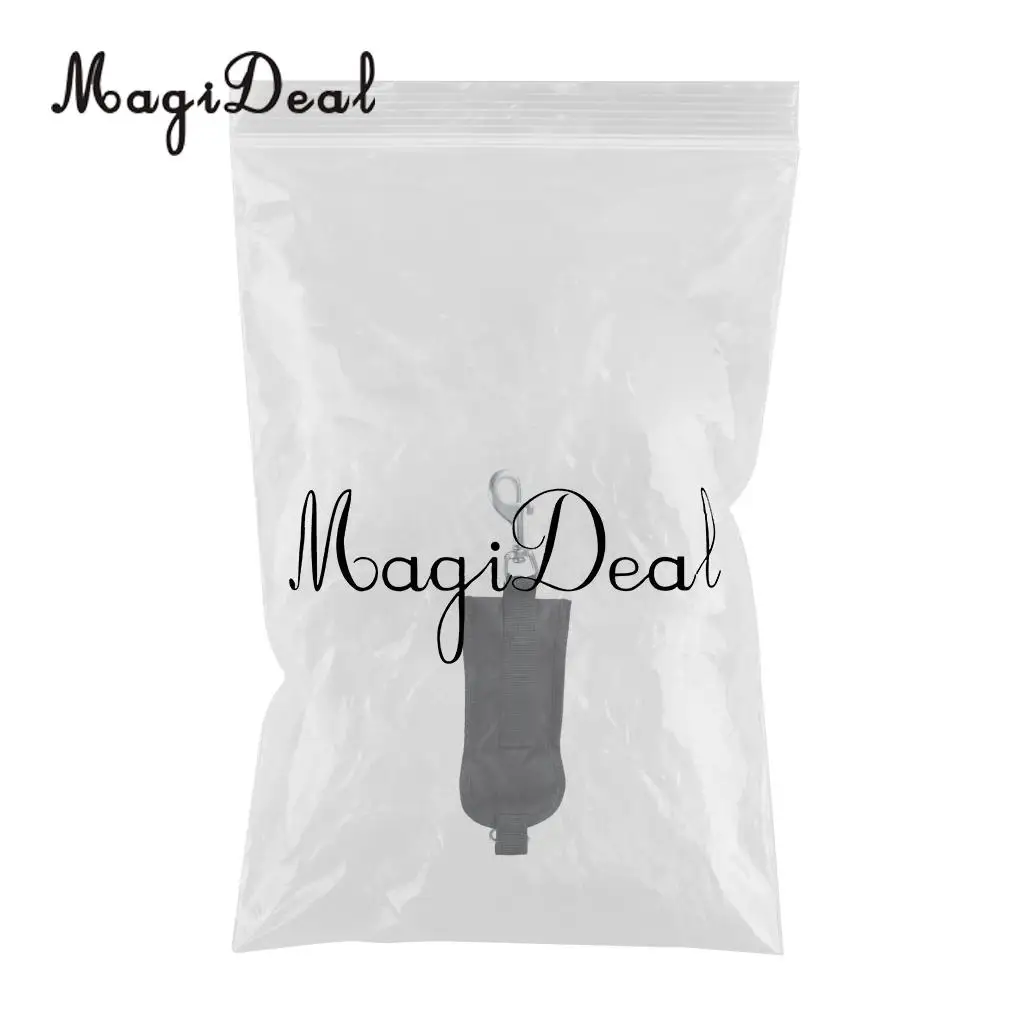 MagiDeal Heavy Duty Technical Scuba Diving Jon Line with Pouch Clip D Ring Carabiner