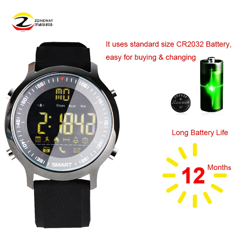 EX18 Smart watch Waterproof IP68 5ATM Outdoor Swimming sport smartwatch  Passometer Message Reminder Ultra-long Standby pk Xwatch - AliExpress  Consumer Electronics