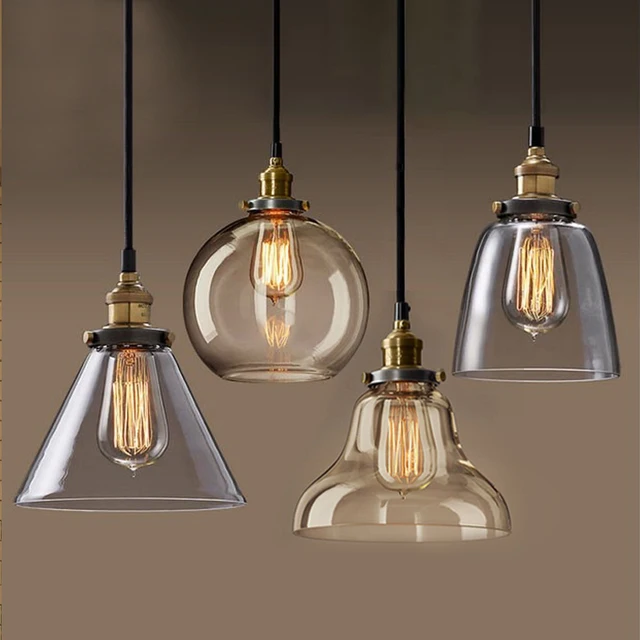 Hanglamp Pendant Lamp Copper Gl Restaurant Lights Vintage Hanglamp Pendant Lamp Copper Gl Restaurant Lights Vintage Lighting Fixtures Suspension Luminaire Antique Lamps