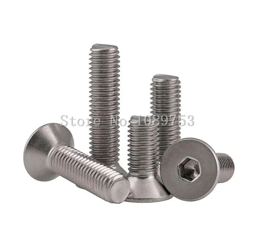 M5 304 Stainless Steel Allen Hex Socket Countersunk Flat Head Screw Bolt DIN799_