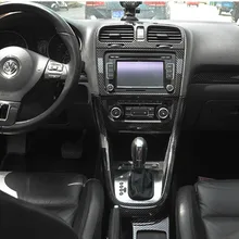 1 лот, автомобильные наклейки, АБС углеродное волокно, внутри, декоративная крышка для 2009-2013 Volkswagen VW golf 6 MK6