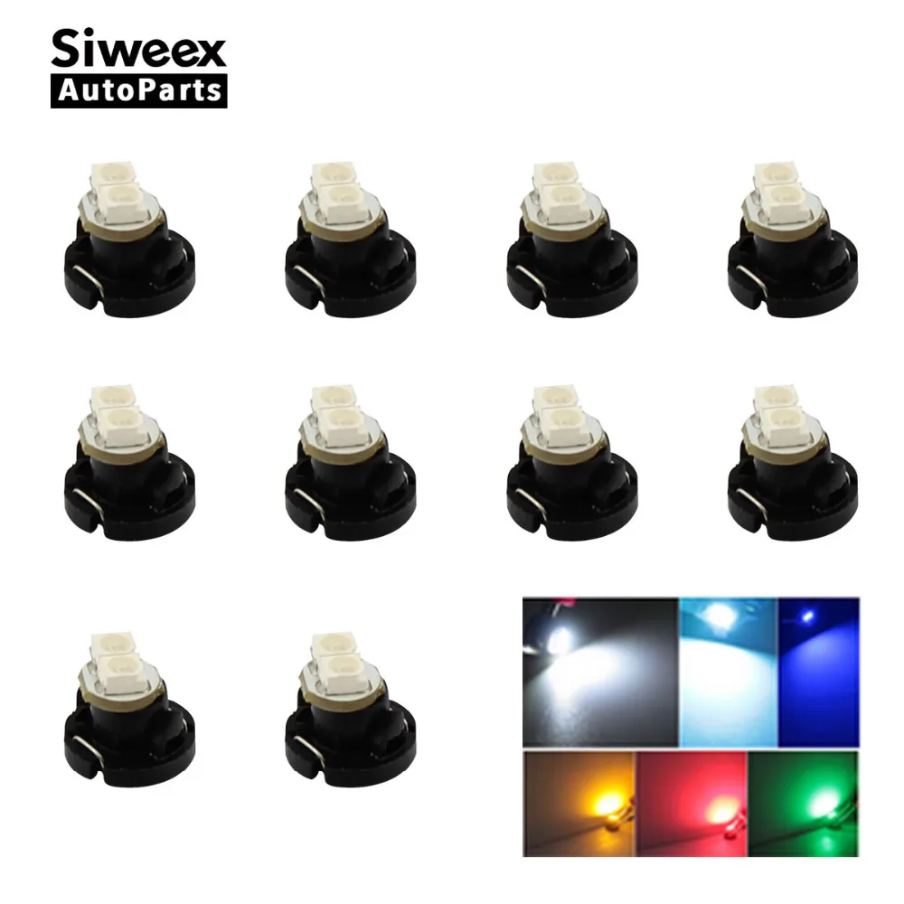 10x T4.2 панель приборной панели лампы NW6 12 В лампочка Neo Wedge Crystal Ice Blue Red Yellow Green White