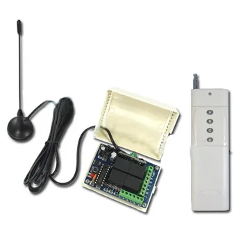 

3000M 4Relay 12V wireless remote control system receiver transmitter With Antenna 315/433MHZ Learning code output is adjustable