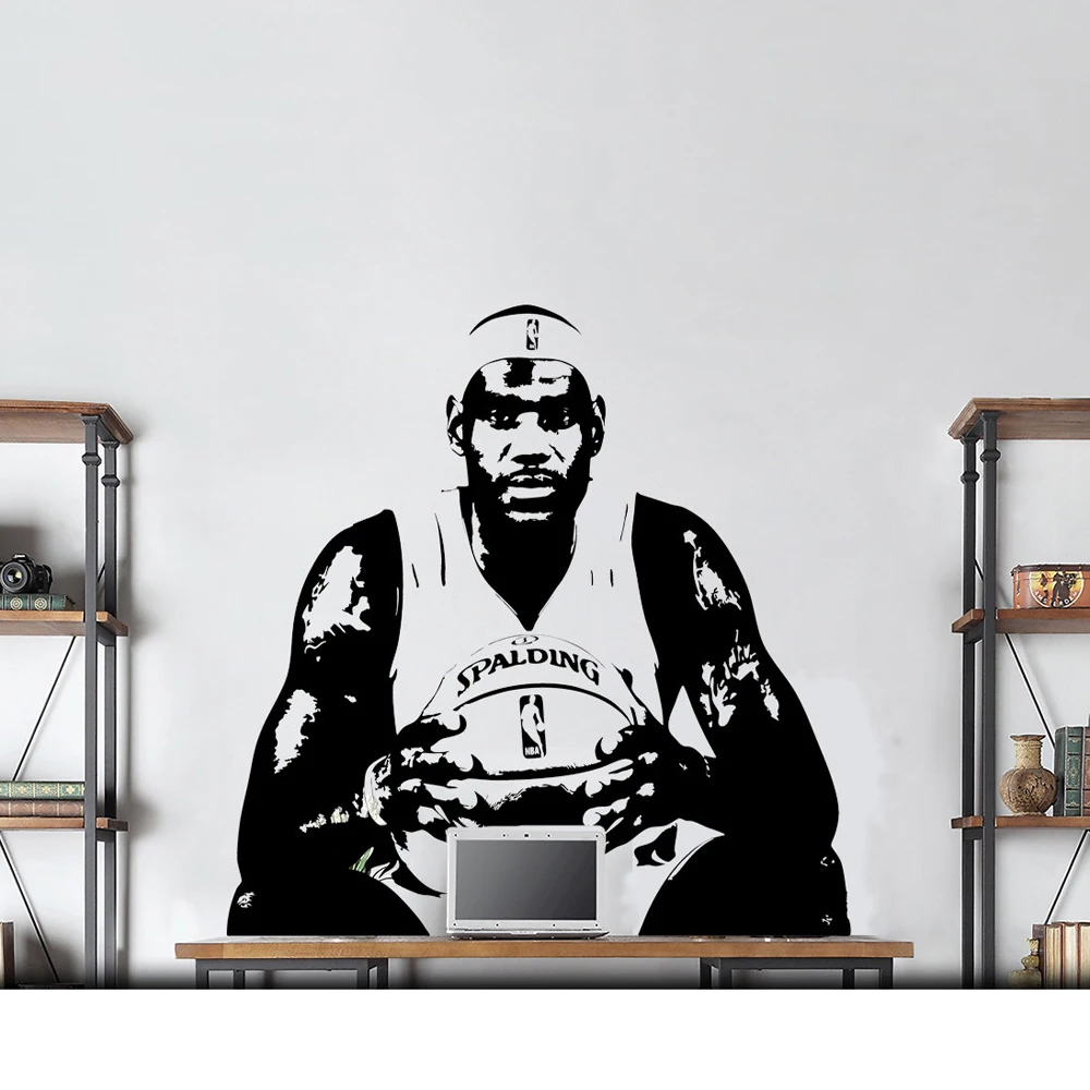 Lebron James Wall Art Decal Vinyl Wall Stickers For Kids Rooms Bedroom