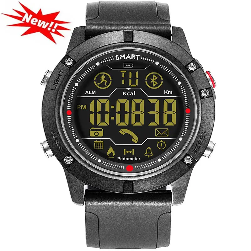 

Smart Watch Men Bluetooth Waterproof Y1 Digital LED Electronics Silica Gel Strap Sport Mens Relog Inteligente All Compatible