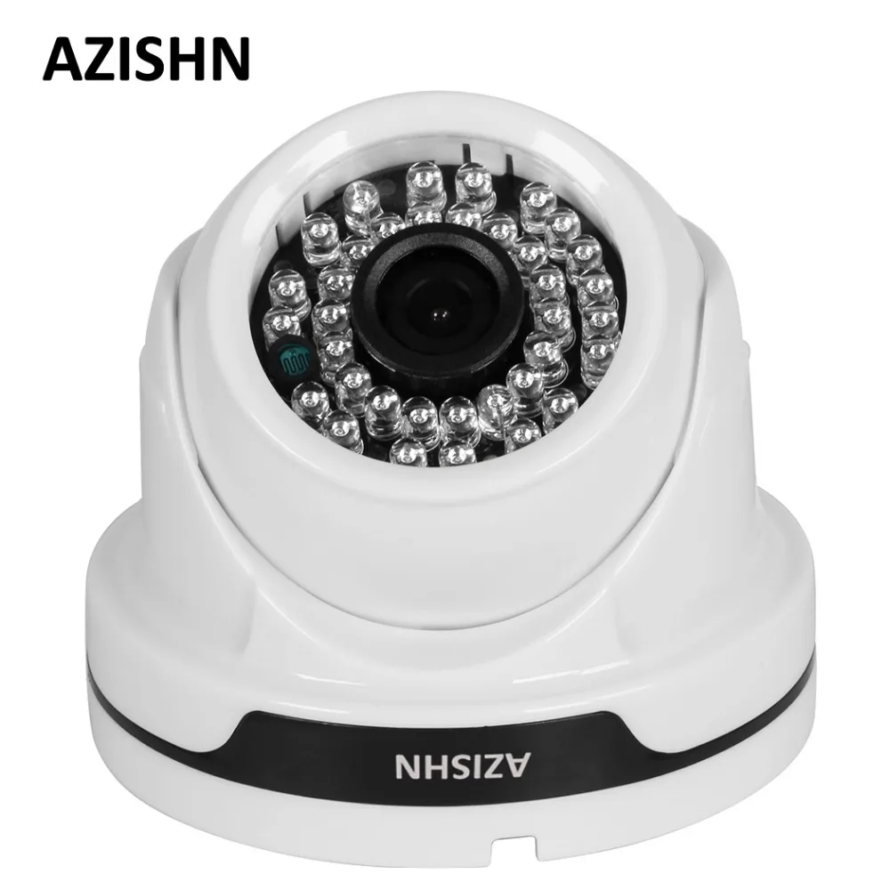 AZISHN H.265 IP камера Full HD 1080P 2.0MP SONY IMX323 36 шт. ИК светодиоды Крытый Купол CCTV ONVIF P2P обнаружения движения Hi3516EV100