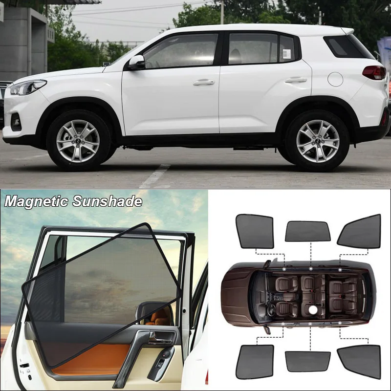 

Car Side Windows Magnetic Sun Shade UV Protection Ray Blocking Mesh Visor For Hyundai IX35 Curtain Accessories