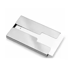 Нержавеющая сталь с накатанной головкой выскользнуть Бизнес Имя кредитной держатель для карт карман чехол