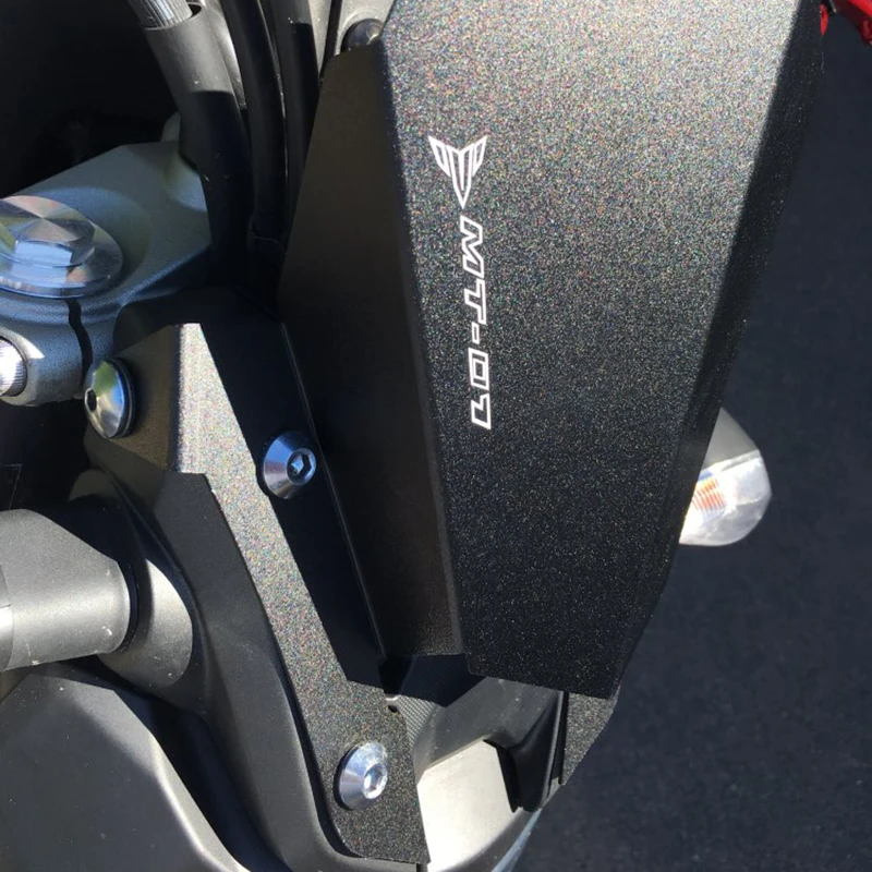 FZ07 MT07 FZ-07 MT-07 Motorcycle Motorbike Windshield Windscreen Aluminum Black For Yamaha FZ 07 MT 07 2013-2017 (7)