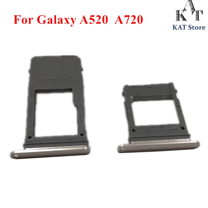 

Dual&Single Sim Tray Adapter for A5 (2017) A520 A7 A720 SIM Card Tray Slot Holder Connector Replacement Part
