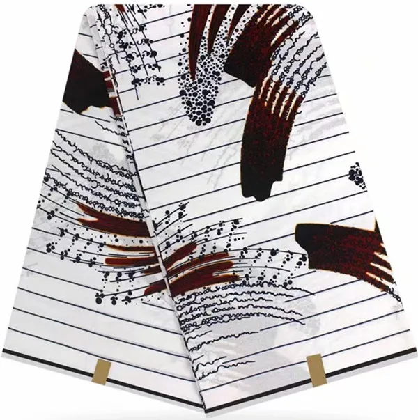 Африканская восковая печатная ткань высокого качества африканская ткань для лоскутов 6 ярдов хлопковая ткань Анкара ткань Африканская настоящая восковая NS-23