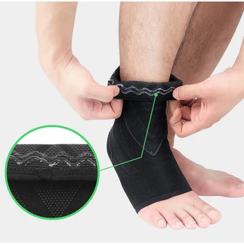 1Pc 3D Sport Ankle Brace Protector Compressie Anti Slip Enkel Ondersteuning Pad Elastische Breien Strap Brace voor Voetbal Basketbal