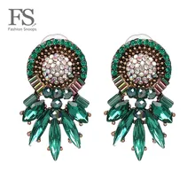 Модные богемные Популярные брендовые Свадебные цветные очаровательные серьги, женские модные блестящие ювелирные серьги-гвоздики