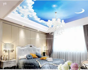 

Moon and sky 3d wallpaper nature papel de parede wallpaper kids Mural wall paper the fairy tale background homedecoration