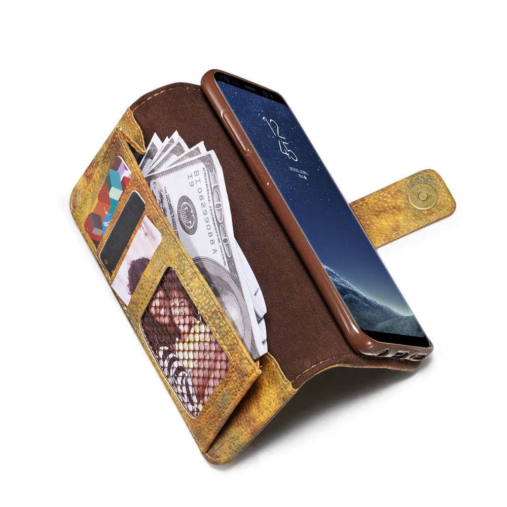 HL Флип Магнитный бумажник для карт кожаный чехол подставка для Samsung Note 8 Прямая sep26