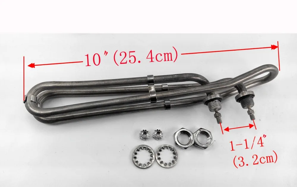 Hot Tub Spa Heater Element Flo Thru 3KW 240V 10" 25.4cm replace balboa
