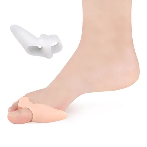 Almofadas de Gel Separadores de Espaçador Alinhamento Silicone Foot Pain Relief Hálux Valgo Órtese Joanete Straightener Splint Grande Toe 25 Par