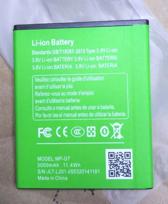 

Original MPIE MP-G7 battery 3000mah 3.8V for MPIE MP-G7 MTK6582 Quad Core Android 4.4 Fingerprint Identification 5.0inch HD 4G