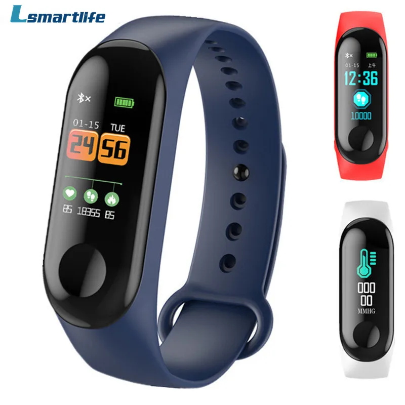 

M3C Smart Wristband Band Fitness Bracelet Big Touch Screen OLED Message Heart Rate Time Smartband PK Xiao mi M3 Band Band 3