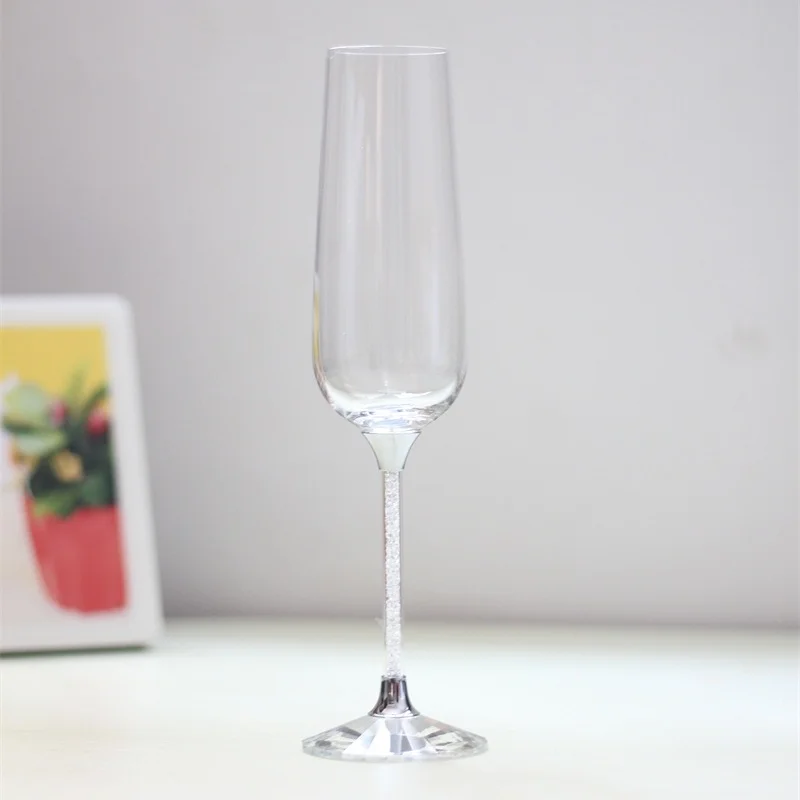 Персонализированные 270 мл чистая кристальная Свадебная бокалы для вина подарки для любимых бокалов для шампанского/флейты питие для вечеринки стекло