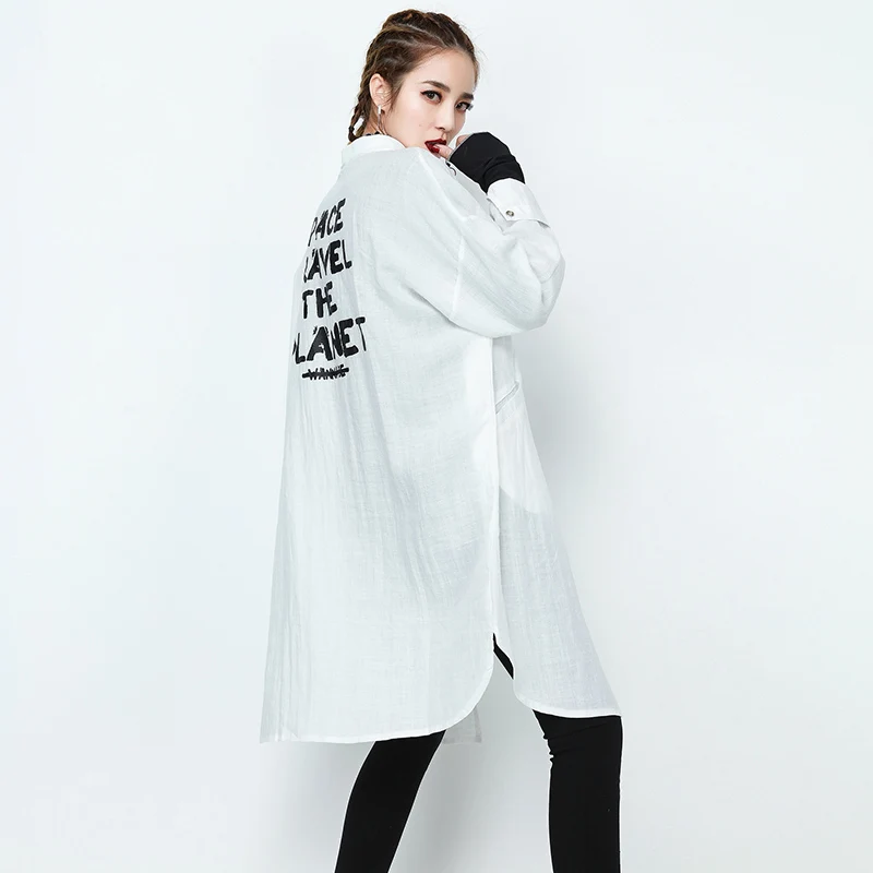 Lettre Tranchée Fermeture Longues Éclair Avec Black 180029 La Retour Poches Plus Taille Irrégulière Casual longdeng Manches Pleine Et Manteau 2019 Printemps Femmes gqpUY8Y