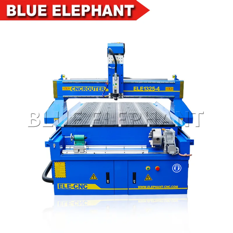 

3kw Italian spindle 4 axis cnc router 1325 with rotary device diameter 300mm Wood MDF Aluminum Acrylic ABS PVC