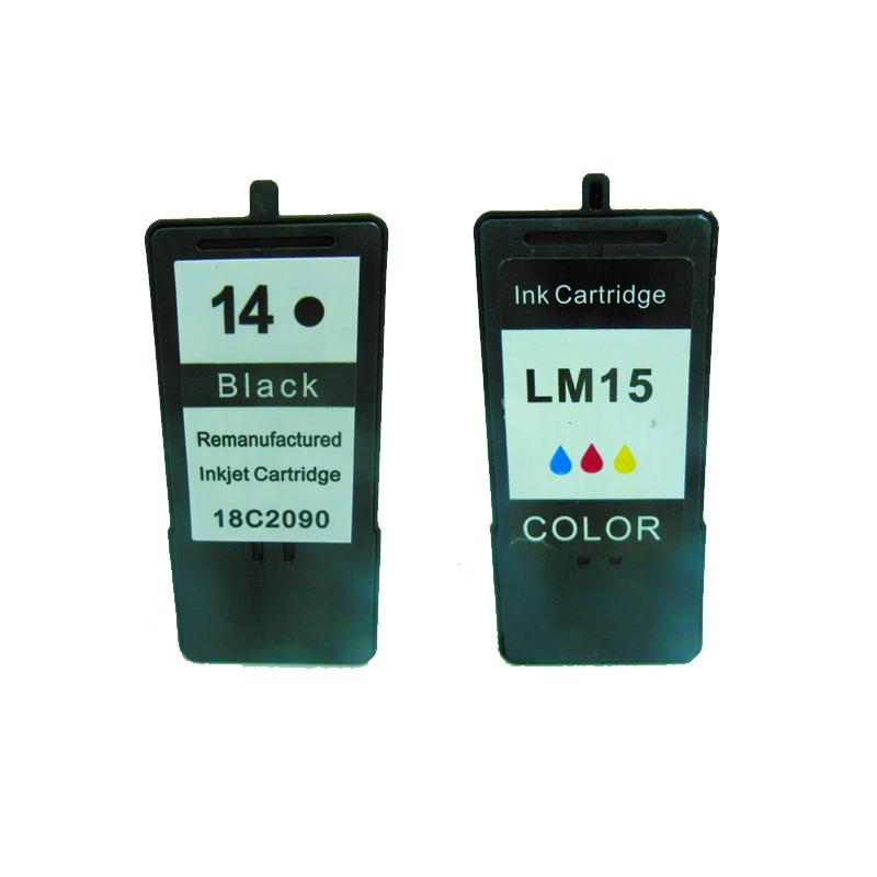 

vilaxh for lexmark 14 15 ink cartridges Black & Color for Lexmark Z2300 Z2320 X2650 X2600 X2670 Printer for lexmark 14 15
