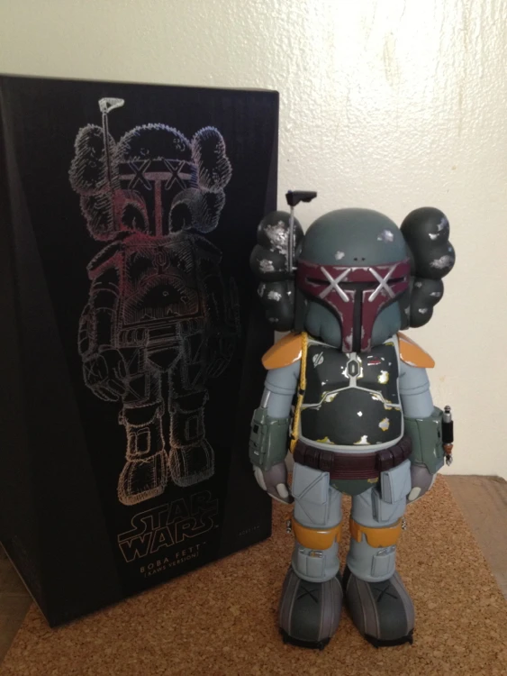 

2017 New Arrival OriginalFake KAWS Boba Fett Companio by Kaws for Star Wars 30th Anniversary kaws companion zy568