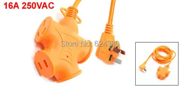 

10M 11Ft Cord Cable 2 Pin AU US Socket 4 Four Outlet Universal Power Strip 3 Pin AU Plug 10A 250V AC